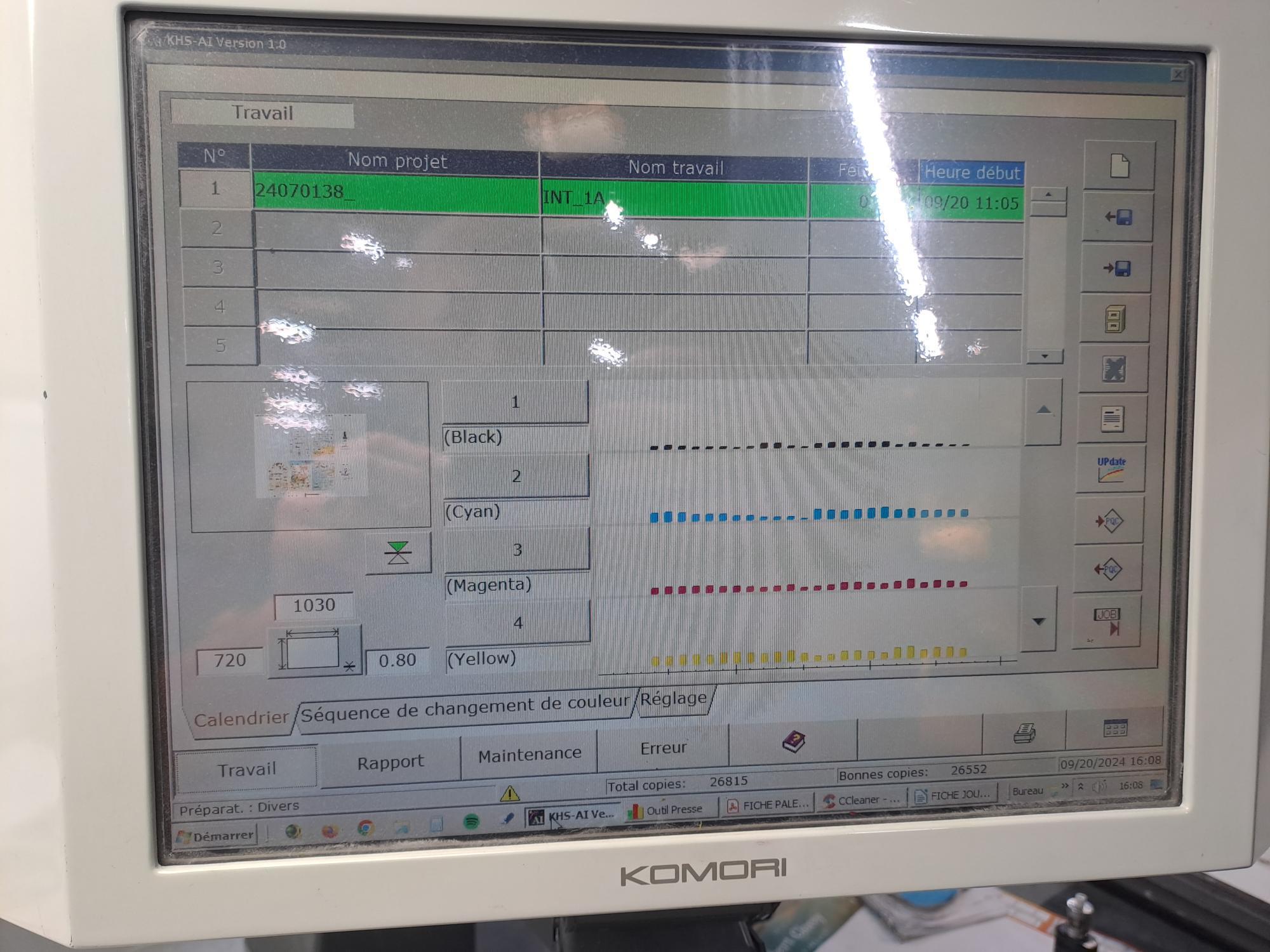 Offer 376300, a KOMORI LITHRONE LS 840 P from 2008