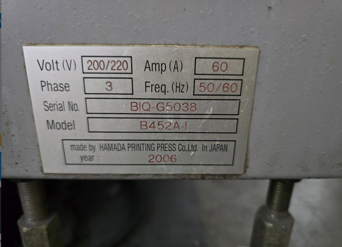 Offer 384744, a HAMADA B 452 from 2006