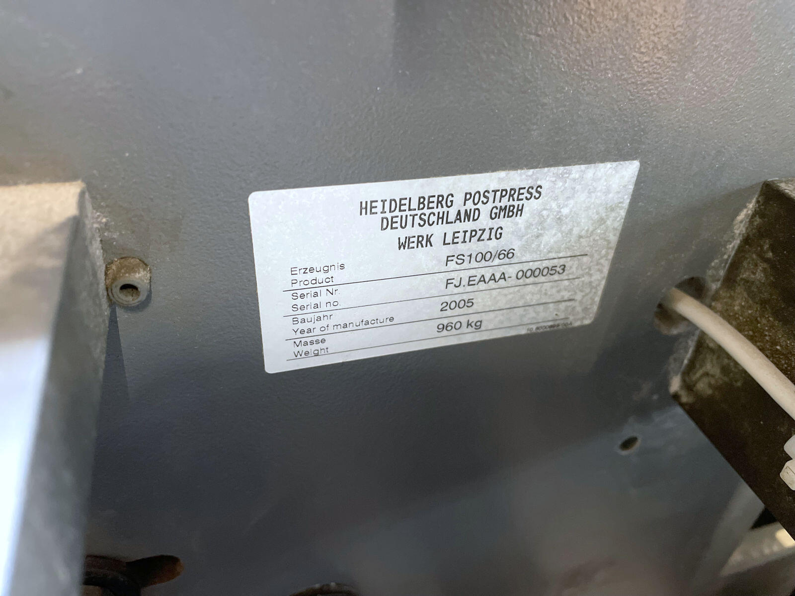 Offer 382686, a STAHL FS 100 (66) from 2005